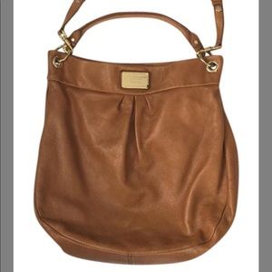 Marc Jacobs Classic Q Hillier Tan Leather Hobo Bag